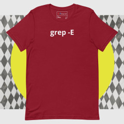 grep -E - Unisex t-shirt